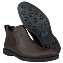 Botina Infantil Country Anatomic Gel Original Couro Brown Cost Café Ref. 5011