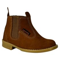 Botina Infantil Country Bico Quadrado Alagoas - Zboots Cavalgada Nobuck Castor, Nobuck Café, Nobuck Areia Original