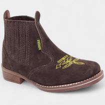 Botina Infantil Couro Moreira Toy Menino - Marrom