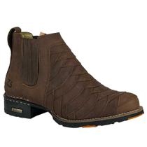 Botina Masculina Bico Redondo Escamada - Zebu Ref:31503