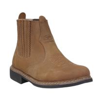 Botina Masculina Bico Redondo Marrom Cerrado 37604