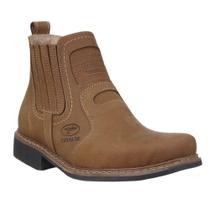 Botina Masculina Bico Redondo Marrom Cerrado 37606