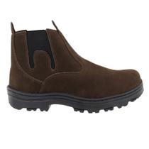 Botina Masculina Bota Couro Legitimo Sola Reforçada Agro Roça Fazenda Country Café