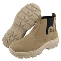 Botina Masculina Bota Couro Sola Muito Leve Agro Ketter Boots Sapato Levissimo Alto Conforto
