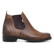Botina Masculina Calçado Couro Bota Texana Sola Pneu Resistente Rodeio Botina Masculina Calçado Couro Bota Texana Sola Pneu Resistente Rodeio