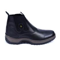 Botina Masculina Cano Médio Conforto Couro Premium Botina Masculina Cano Médio Conforto Couro Premium