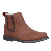 Botina Masculina com Bico Redondo Marrom Cow Way 33088 Botina Masculina com Bico Redondo Marrom Cow Way 33088