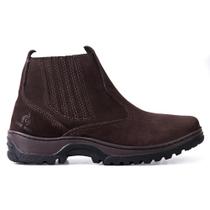 Botina Masculina Couro Legítimo Nobuck Trabalho Pesado Confortável Antiderrapante Leve Botina Masculina Couro Legítimo Nobuck Trabalho Pesado Confortável Antiderrapante Leve
