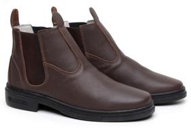 Botina Masculina Couro Legítimo Premium Macia 35-44