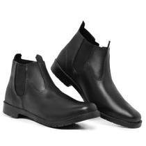 Botina Masculina Couro Legitimo Solado De Pneu Resistente Para Trabalho Botina Masculina Couro Legitimo Solado De Pneu Resistente Para Trabalho