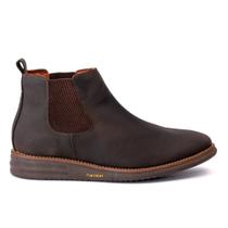 Botina Masculina Couro Rustico Confort Rf 1900 Botina Masculina Couro Rustico Confort Rf 1900