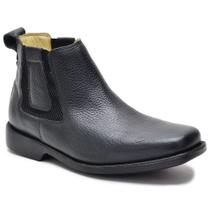 Botina masculina em couro legitimo cor Preto Botina masculina em couro legitimo cor Preto