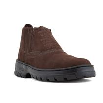 Botina Masculina em Couro Premium com Solado Work Valent