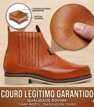 Botina Masculina Ginão Boots Couro Legítimo Premium para Conforto e Durabilidade Botina Masculina Ginão Boots Couro Legítimo Premium para Conforto e Durabilidade