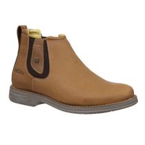 Botina Masculina Marrom Bico Redondo Zebu 32931