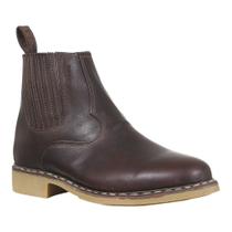 Botina Masculina Marrom Vira Francesa Garotti 39371 Botina Masculina Marrom Vira Francesa Garotti 39371