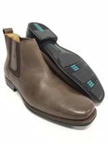 Botina Masculina Original Anatomic Gel Couro Troy Cost Café Ref. 7753
