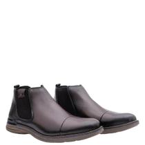 Botina Masculina Original Sollu Couro Soft Smoky Pinhão Solado Marrom Ref:33790 C Botina Masculina Original Sollu Couro Soft Smoky Pinhão Solado Marrom Ref:33790 C