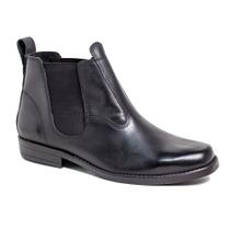 Botina Masculina Preta Com Solado Costurado 029-Q Cla-Cle