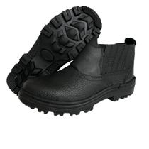 Botina Masculina Segurança Couro Legítimo Bico PVC Com C.A. Botina Masculina Segurança Couro Legítimo Bico PVC Com C.A.