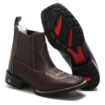 botina masculina texana country bico quadrado