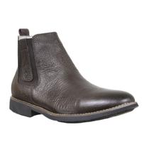 Botina Masculino Bico Redondo Marrom Cerrado 37610