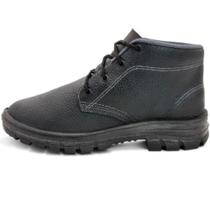 Botina monodensidade couro relax com cadarço biqueira de aço - 013 (42) Botina monodensidade couro relax com cadarço biqueira de aço - 013 (42)