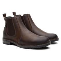 Botina mustang masculino marrom - Damers