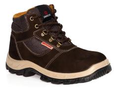 Botina Nobuck Amarril sem bico de aço Denver Bracol Couro