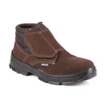 Botina Nobuck tiras autocolantes Bico PVC CA 25684 Marrom 4045BVNN4600LL - BRACOL Botina Nobuck tiras autocolantes Bico PVC CA 25684 Marrom 4045BVNN4600LL - BRACOL