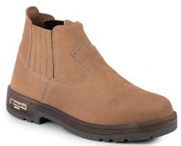Botina nobuck zinco - marca pelicatto - ref 50809