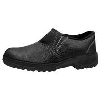 Botina Preta Couro com Solado PU Nº 39 - Imbiseg