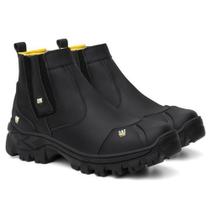 Botina Roman Catpriime Couro Nobre Palmilha Conforto Biqueira PVC Com C.A 47751 Original
