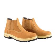 Botina Sanfonada Agro Cano Médio Beira Lago Nobuck Marrom