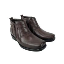 Botina Sapato MAsculina Zebu Café - REF: 60085 Lt02