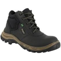 Botina Segurança C.a Ecosafety Bico Pvc Couro Liso Preto 195 Botina Segurança C.a Ecosafety Bico Pvc Couro Liso Preto 195