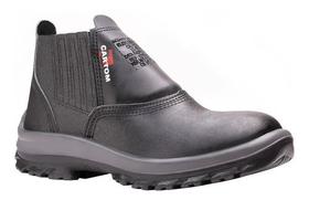 Botina Segurança Elástico Top Plus Couro Bico Pvc N 41 Botina Segurança Elástico Top Plus Couro Bico Pvc N 41