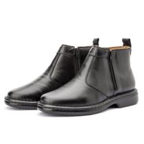 Botina Social Bota Anatomica Ziper Lateral Couro Legitimo Botina Social Bota Anatomica Ziper Lateral Couro Legitimo
