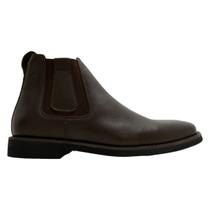 Botina Social Masculina Anatomic Gel Confort Com Elástico Lateral Couro Floater Brown Café Rústico Botina Social Masculina Anatomic Gel Confort Com Elástico Lateral Couro Floater Brown Café Rústico