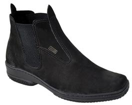Botina social masculina bota passeio couro nobuck preto - 4ssss calçados