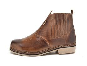 Botina Solado de Látex Cor Pinhão Botina Solado de Látex Cor Pinhão