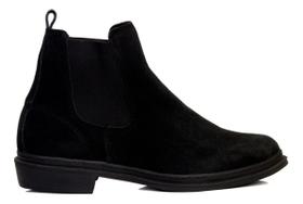 Botina Texana Masculina Bota Chelsea Em Couro Camurça Botina Texana Masculina Bota Chelsea Em Couro Camurça