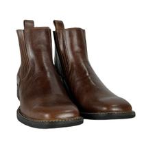 Botina Texana Masculina Goyazes Bico Quadrado Bull Couro Atlanta Caramelo Ref.1939102 CB Botina Texana Masculina Goyazes Bico Quadrado Bull Couro Atlanta Caramelo Ref.1939102 CB