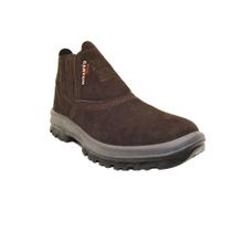 Botina TP096 S/Bico Nobuck Cafe Bidensidade Cartom Botina TP096 S/Bico Nobuck Cafe Bidensidade Cartom