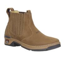 Botina Unissex Marrom Básica Bico Redondo Zebu 31226