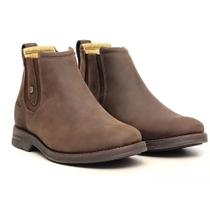 Botina Zebu Masculina Balsamo Em Couro Bota Confortável Original - Botinas Zebu