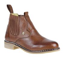 Botina Zebu Original Marrom Masculina Vira Francesa 24126 Botina Zebu Original Marrom Masculina Vira Francesa 24126