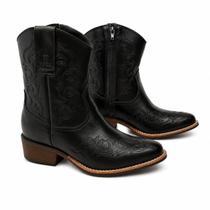 Botinas Peao Bota Feminina 2200 26 176 400 Preto - PRETO Botinas Peao Bota Feminina 2200 26 176 400 Preto - PRETO