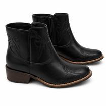 Botinas Peao Bota Feminina 2231 26 176 400 Preto - PRETO Botinas Peao Bota Feminina 2231 26 176 400 Preto - PRETO