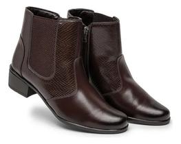 Botinha Bota Feminina Cano Baixo Calce Facil Conforto Macia Botinha Bota Feminina Cano Baixo Calce Facil Conforto Macia